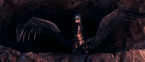 Movie clip of Eragon riding a dragon