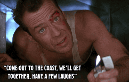 Image result for come out to the coast we'll have a few laughs gifs